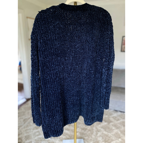 Love Tree Chenille Knit Cardigan Open Front Buttery Soft Luxury Cozy Chunky Boho - Picture 3 of 9